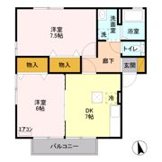 セジュール結城 Aの間取り画像