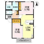 クレシェンテ Bの間取り画像