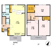 ハーベストテラス EASTの間取り画像