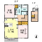 パルテール三本柳の間取り画像