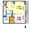 D crest 若松町の間取り画像