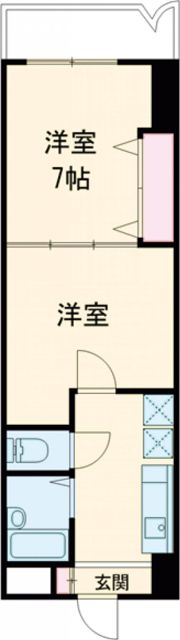 ギャラン南小倉の間取り画像