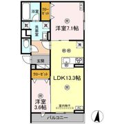 D-residence南蔵王町1丁目Wの間取り画像