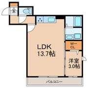 クレアシオン弁天の間取り画像