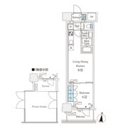 フロンティアレジデンス錦糸公園の間取り画像