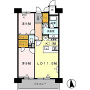 ロイヤルパークス西新井の間取り画像