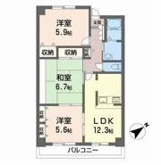パルティール小柴の間取り画像