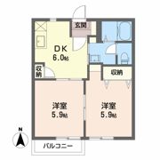 コーポフレグランスEの間取り画像