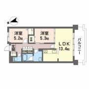 JMU久居社宅F棟 Fの間取り画像