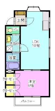 オレンジハウスB棟の間取り画像