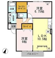 クレイドル青木Aの間取り画像