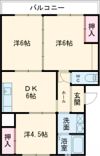 コーポ浅田の間取り画像