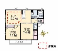 ジョリカⅢ B棟の間取り画像