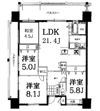 プレサンスロジェ西崎レーヴタワーの間取り画像