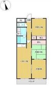 白本マンションの間取り画像