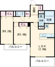 エス・メゾンE棟の間取り画像