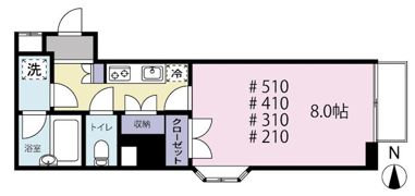 ジュネス南林間Ⅱの間取り画像