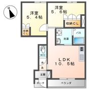 ヴィーブル ハイツBの間取り画像