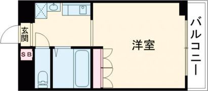 エスポワール三宮パートⅡの間取り画像