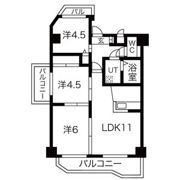 宝新瑞橋ハイツの間取り画像