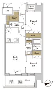 RJRプレシア川口の間取り画像