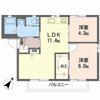 サニーハイツ牛田 B棟の間取り画像