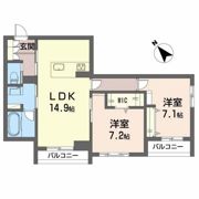 アトリエールKの間取り画像