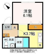 ブルーム常盤台国大前の間取り画像