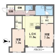 リックス エクラージュの間取り画像