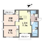 キャトル セゾンの間取り画像