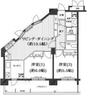 グランド・ガーラ南大井の間取り画像