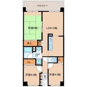 昭和マンション古川南の間取り画像