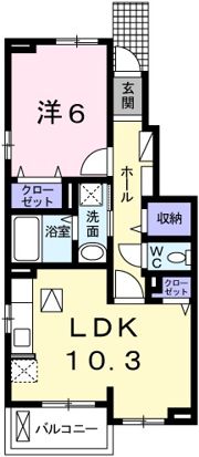 シーズンズ コンフォートⅠの間取り画像