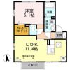 アビタシオン Bの間取り画像