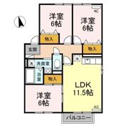 プチ・ヴィラージュ Bの間取り画像