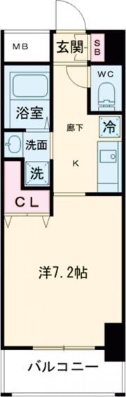 レジデンス神戸グルーブHarberWestの間取り画像