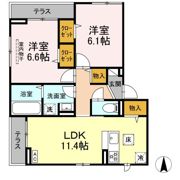 (仮称)D-ROOM上篠崎の間取り画像