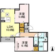 (仮称)D-ROOM上篠崎の間取り画像