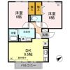 リバーフォート阿賀 Aの間取り画像