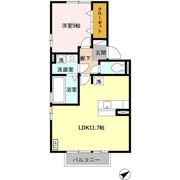 アモロッソ・ユイ A棟の間取り画像