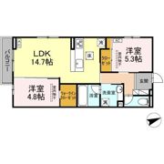 ディーソルビア石塚町 Aの間取り画像