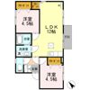 レークハイツちぼりの間取り画像