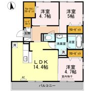 黒石ヒルズの間取り画像