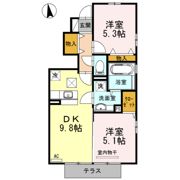 セジュールグレイス B棟の間取り画像