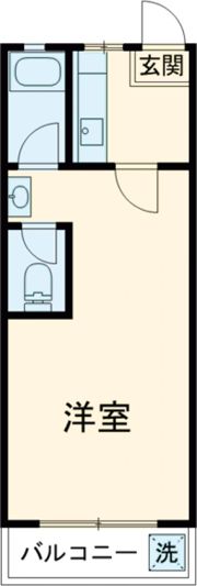 マンションカザミドリの間取り画像