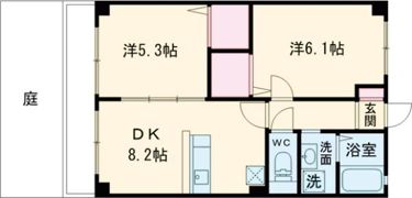 フォブール道後の間取り画像