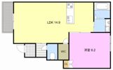 La vie 坪井町の間取り画像