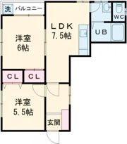 五島マンションの間取り画像