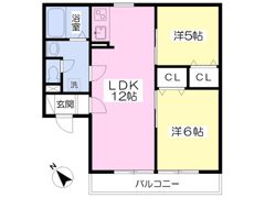 メイプル若草の間取り画像