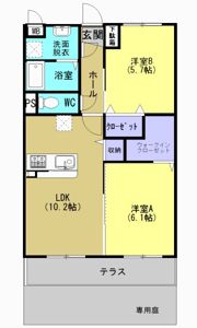 コモード Ⅱの間取り画像